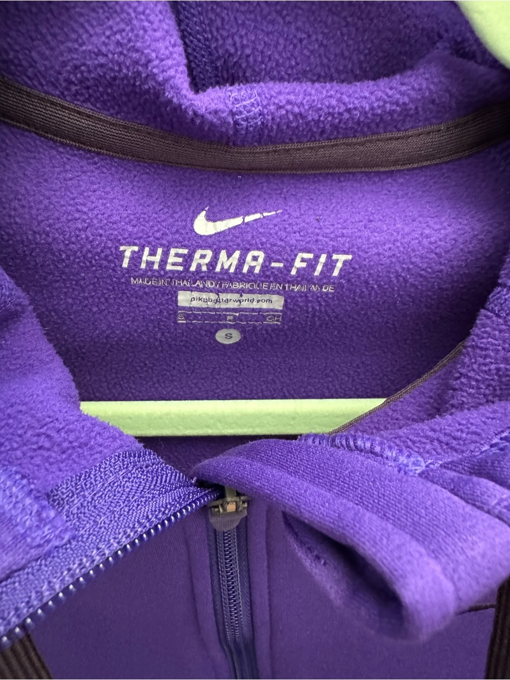 Nike Purple Zip-Up Hoodie with Hood Athletic Comfort Athleisure Cozy Versatile - Picture 3 of 9